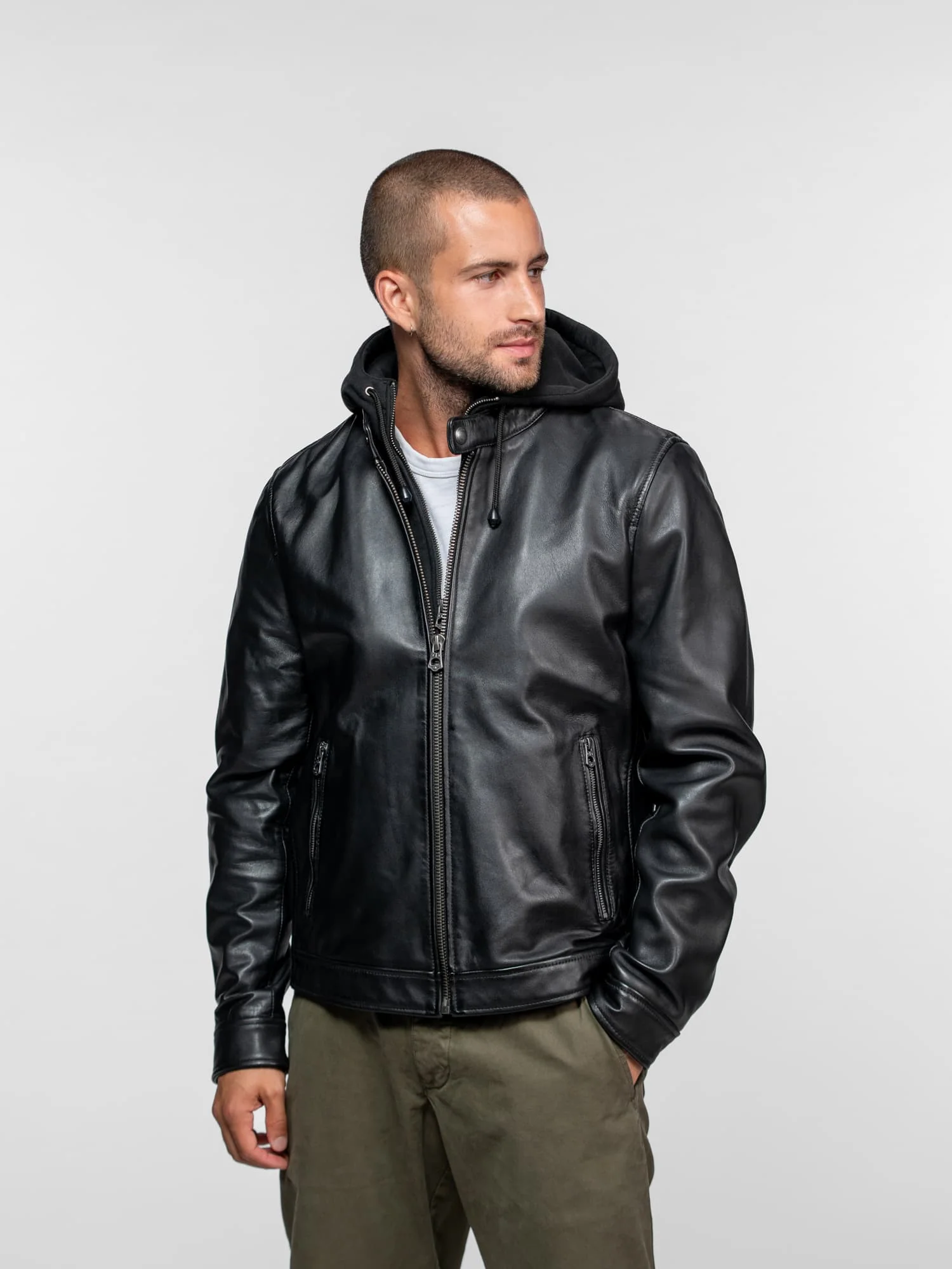 Campera Cuero College Oveja Premium