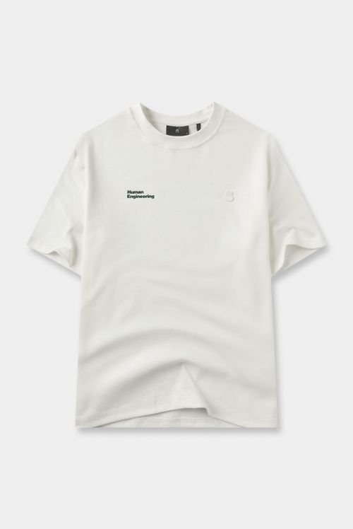 Camiseta Regular Marfil Texto