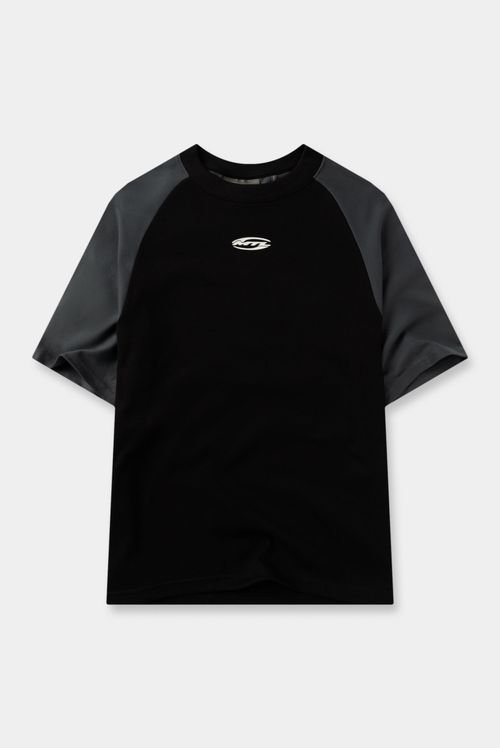 Camiseta Oversize Negro Texto