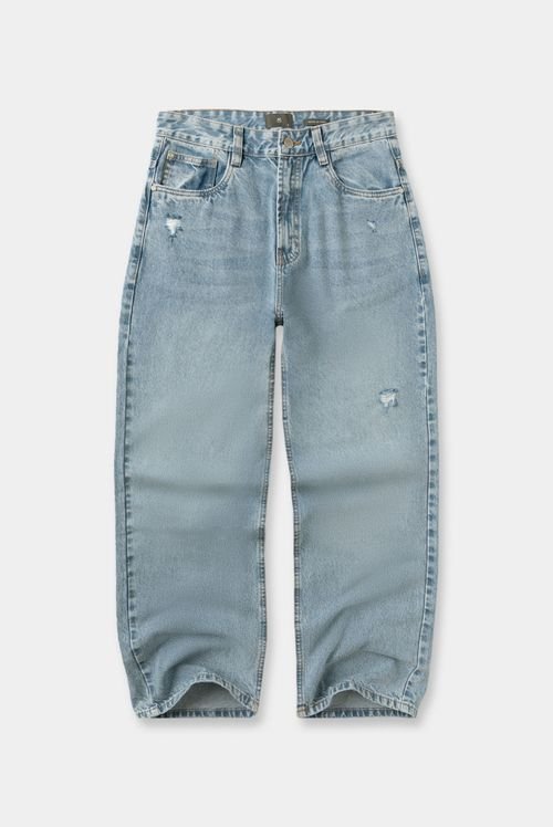 Jeans Baggy Azul Claro Básico